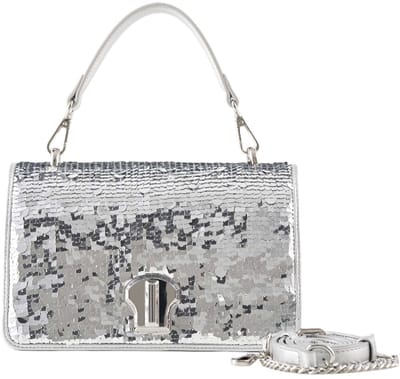 SEIDENFELT MANUFAKTUR schoudertas Seljord Crossbag Silver zilverkleurig