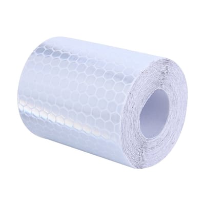 Dailygoods- Waarschuwingstape 5 cm breed - Reflecterende Tape - Veiligheidssticker - Zelfklevend - PVC - Lengte 3 meter - Reflectietape