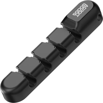AdroitGoods Kabel Organiser Zwart - Voor 5 Kabels - Kabel Clips - Zelfklevend - Kabelhouder - Kabel Management