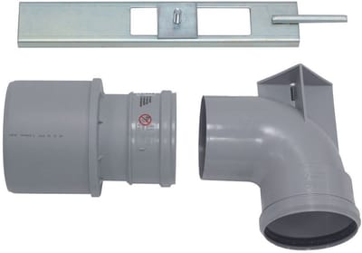 Vaillant Steunboog DN 100 PP overgang DN 100/130 PP v. kask. ecoTEC,eco/auroC., 0020075739