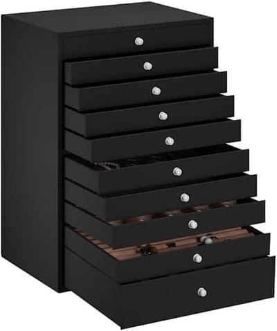 Grote Sieradendoos met 10 Lagen - Sieraden Organizer voor Halskettingen en Ringen