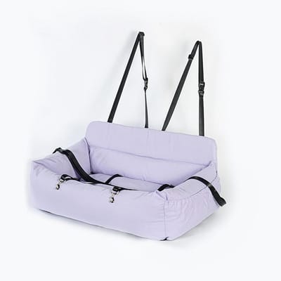 Honden Autostoel - Hondenverhoger Reisbed - Veilig Reizen - Wasbaar Ontwerp - 335" x 197" x 118" - Paars
