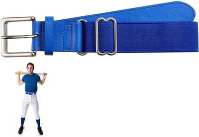 Verstelbare Sportriem voor Jongeren en Volwassenen - 115 cm Softbal en Honkbal Band voor Buitenactiviteiten in Stijl (Blauw)