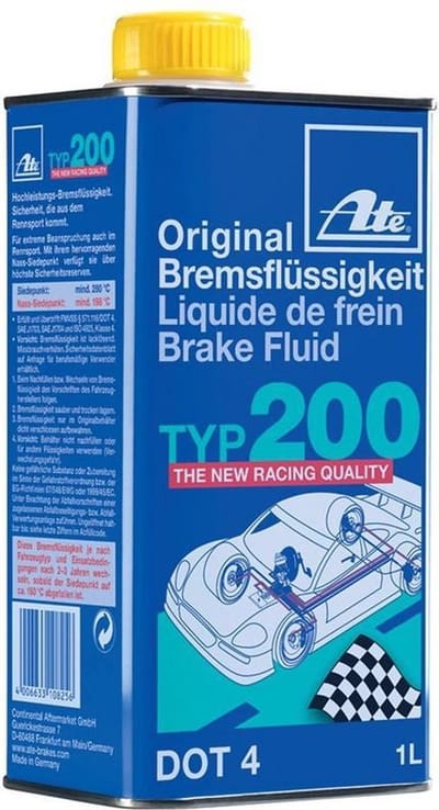 ATE TYP200 Remvloeistof Dot 4 geschikt tot 280 Graden 1 Liter