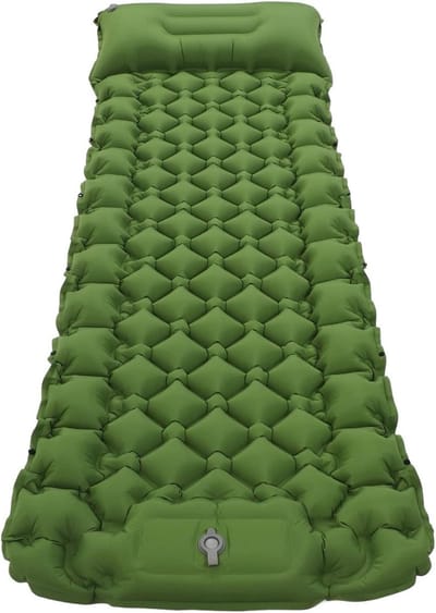 Zelfopblazende Slaapmat - Luchtmatras Kamperen - Buiten slapen - Ingebouwde pomp - Twin formaat - Groen