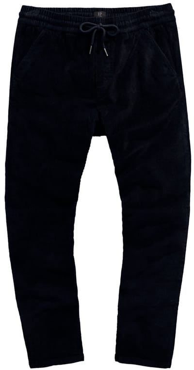 JP 1880 - Heren - Corduroy broek Modern Fit elastische band - Navy blauw - Maat XXL