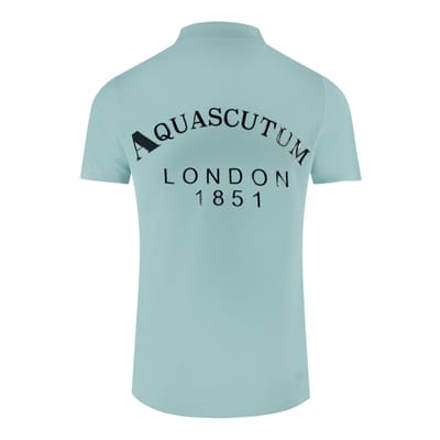 Aquascutum Londen 1851 Lichtblauwe Poloshirt