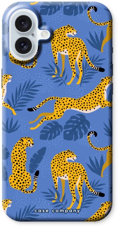 Case Company® - Hoesje geschikt voor iPhone 16 Plus hoesje - Luipaard - Tough Case - Maximale Bescherming alle Kanten en Schermrand