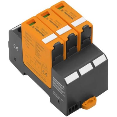 Weidmüller 2530550000 VPU PV II 3 1000 Insteekbare overspanningsafleider Overspanningsbeveiliging voor: Photovoltaïsch systeem 20 kA 1 stuk(s)