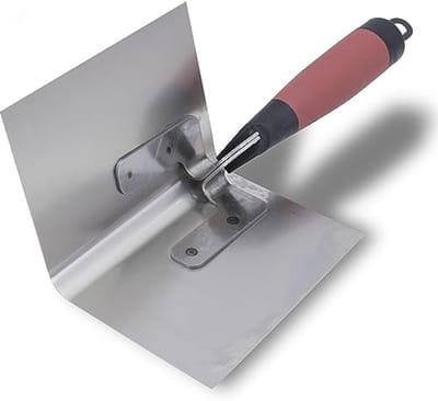 Bullnose binnentroffel voor gipskarton en pleisterwerk - Roestvrij staal, Durasoft handvat, 127x89 mm