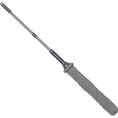 Serpillière Torsadée Auto-Essorante Corde en Fibre d'Acier Inoxydable Serpillière de Sol à Essorage Facile pour Outil de Nettoyage Ménager gray