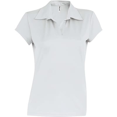 Sportpolo met korte mouwen voor dames Proact blanc