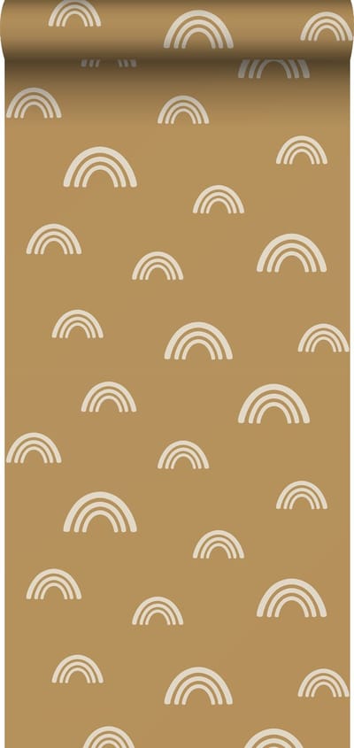 ESTAhome behang regenboogjes okergeel - 50 x 900 cm - 139440