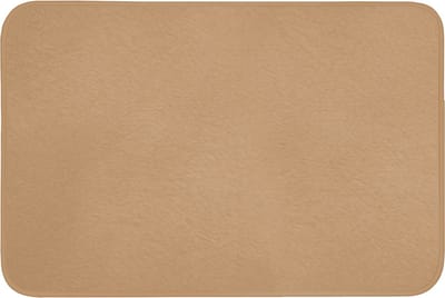 Badmat 90x60 cm - Antislip - Bruin - Effen print - Badmatten voor badkamer - Badkamermat - Douchemat - Badkamer mat