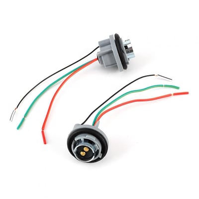 Allecto - Remlicht Socket Connector - BAY15D/1157 - Hoogwaardige kwaliteit - 12V-24V - Adapter voor Rem/Stop/Richtingaanwijzer - Geschikt voor voer...