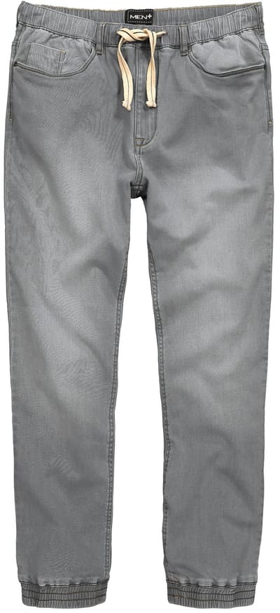 Men Plus - Heren - Superstretch instapjeans Straight Fit - Grijs denim - Maat XL