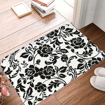 1PC Botanische Regenboog Keukenvloerkleed Antislip Deurmat Popdesign Badkamervloerkleed Badmat Tapijt voor Thuis Gootsteen Wasruimte ecoreeree 400MMx600MM