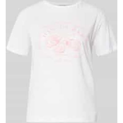 T-shirt met motiefprint en ronde hals