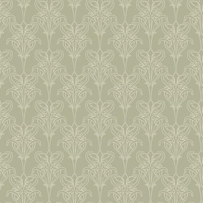 Duro Vliesbehang 520-04 - Gammalsvenska klassiker - Klassiek Groen - 53cm x 10.05m