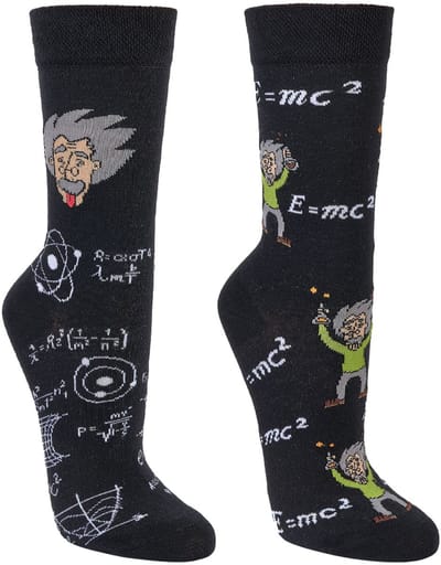 Grappige sokken | Dames sokken | Heren sokken | Thema: Einstein | Merk: Feterz | Maat: 36-41 / 42-47 | 2 Paar