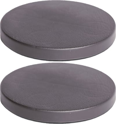 Plantenonderzetter/multiroller rond antraciet kunststof 30 cm - 2x - Trolleys voor kamerplanten