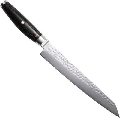 Yaxell Ketu Vleesmes 23 cm – SG2 Stalen Kern – Tsuchime Finish – Pakkahout Handvat