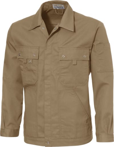 KLM - Standaard werkjas/jack (battledress) KAPRUN- Polykatoen 245gr/m2 - Khaki XS