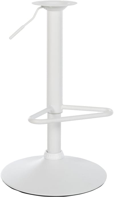 CLP Vervangend frame voor barkruk 10 x 10 cm gatenafstand, in hoogte verstelbaar, met voetsteun wit