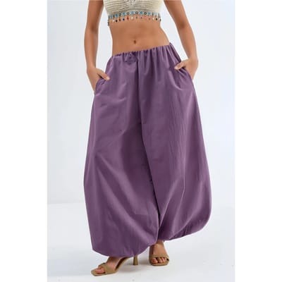 Elastische Taille Ballon Broek