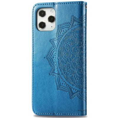 Mandala Bookcase voor de Apple iPhone 12 (Pro) - Turquoise
