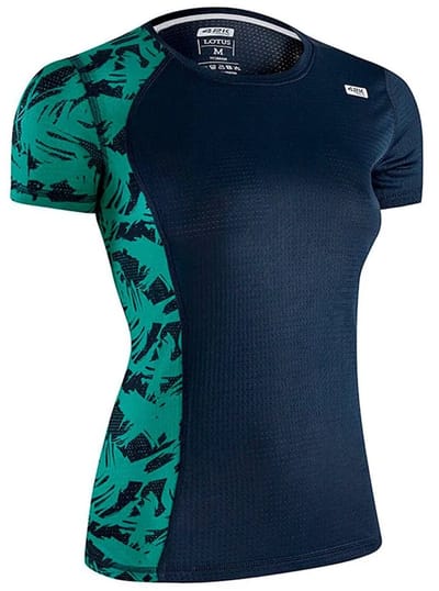 42k Running Lotus T-shirt Met Korte Mouwen Blauw M Vrouw