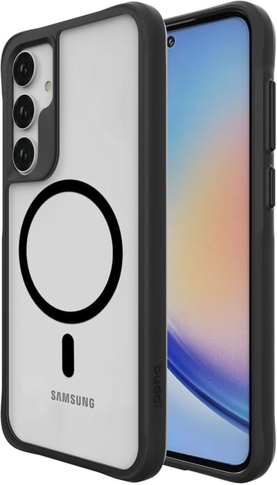 Buddi Hybrid - Hoesje Geschikt voor Samsung Galaxy A35 - Compatibel met MagSafe - Back Cover met Magneet - Magnetische Beschermhoes - Matte Zwart