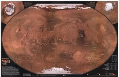 Poster Mars – The Red Planet – National Geographic – 79 x 57 cm