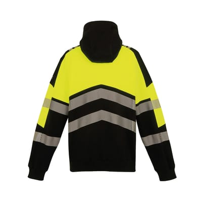 Regatta Professional Unisex Volwassenen X-Pro Klasse 2 Hoogzichtbare Hoodie (Zwart/Geel)