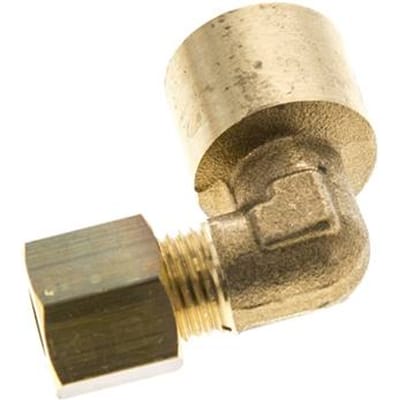 G 1/4'' x 6mm Messing L-Knelfitting 90 graden 150 Bar DIN EN 1254-2