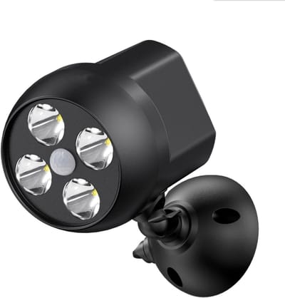 longziming -Buitenveiligheidslamp - Bewegingssensor - 360° Verstelbaar + Krachtige 300 Lumen Verlichting - 1 - Voor Tuin/Garage Zwart