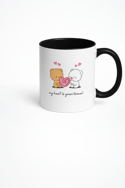 Mok Lieve Beren met Hart & 'My Heart is Yours Forever' - Romantisch Cadeau