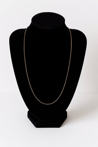 Aurélia Fijne Ketting Verguld goud Goudkleurige Gourmet lengtecollier, 42 cm, voor dames