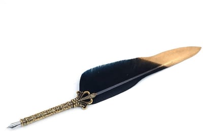 Dailygoods- Dip Pen - Kalligrafie Pen Set - 5 Extra Penpunten - Metalen Penpunt - Handgemaakt - Uitstekende Controle - Kalligrafiepen