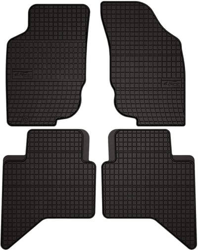 Wielganizator SolidPRO Serie - Rubberen Autovloermatten - Toyota Hilux VII N25 N2 (2006-2015) - Zwart - Gepast