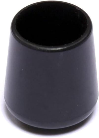 Ronde Buitendopjes - Meubeldoppen Beschermers - Meubels Beschermen - Flexibele Buitenkant - Ø 14 mm - Zwart