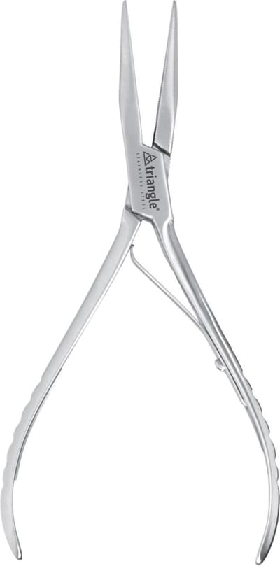 Triangle Professionele Visgratentang – RVS – Rechte Bek – 16 cm – Ergonomisch Ontwerp
