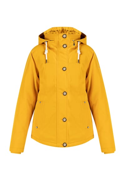Schmuddelwedda Gewatteerd winterjack Dames mosterd
