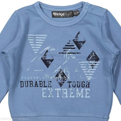 Dirkje Truitje Powerplay Division faded sky blue  -  Maat  116