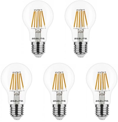 Asalite LED Lamp A60 E27 Fitting - 6W = 50W - 660 Lumen - 2700K Warm Wit Licht - Niet Dimbaar - 220-240V - Energiezuinig - 5 stuks