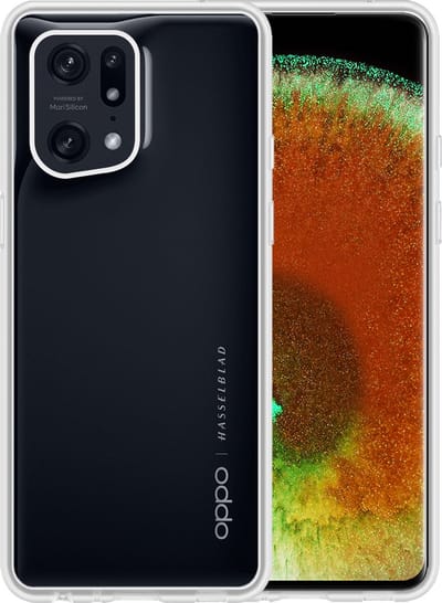 Hoesje - Geschikt voor OPPO Find X5 - Sterk & Shockproof - Hoes Cover - Siliconen Case - Telefoonhoesjes - Transparant