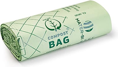 Composteerbare afvalzakjes – 30L – Biologisch afbreekbaar – Europees gecertificeerd – Biobased materiaal