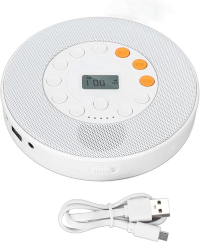Draagbare CD Speler - Muziekspeler - Muziek Luisteren - Met Ingebouwde Speaker - 2000mAh Batterij - Zwart