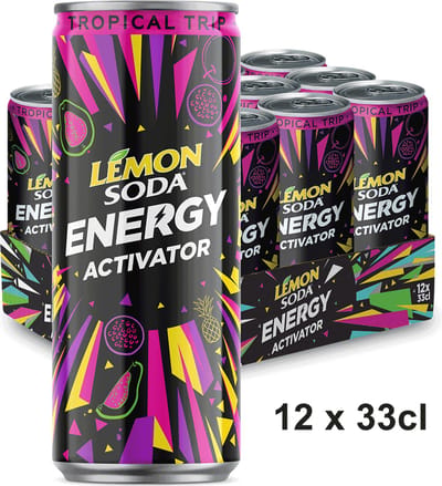LemonSoda ENERGY Tropical Trip - Tray 12 stuks x 33cl