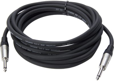 Cordial LS kabel jack 20m,CPL PP 25 Neutrikstekker, 2 x 2,5 qmm - Luidsprekerkabel